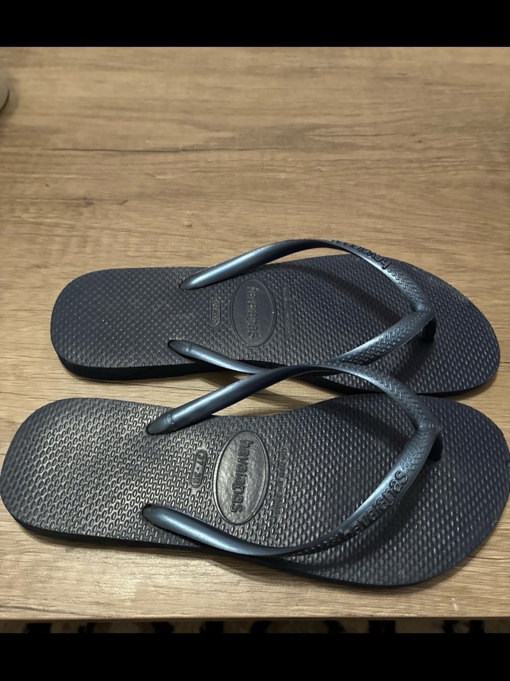 Havaianas Slim Flip Flops in Dark Blue